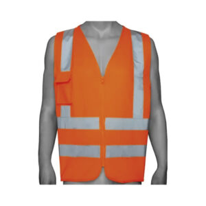 Chaleco pesado 4 bandas importado naranja