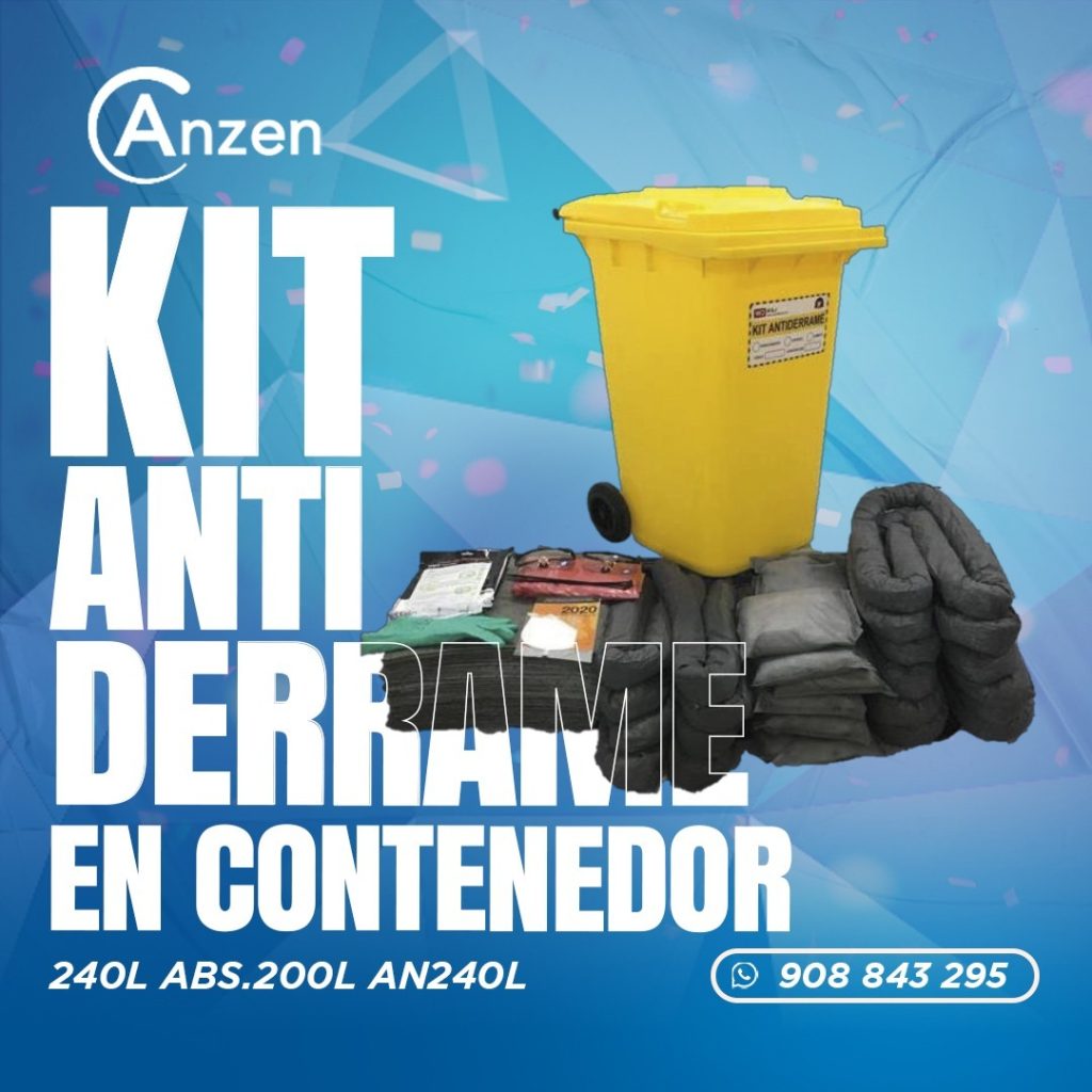 kit antiderrame en contenedor 240L ABS.200L AN240L