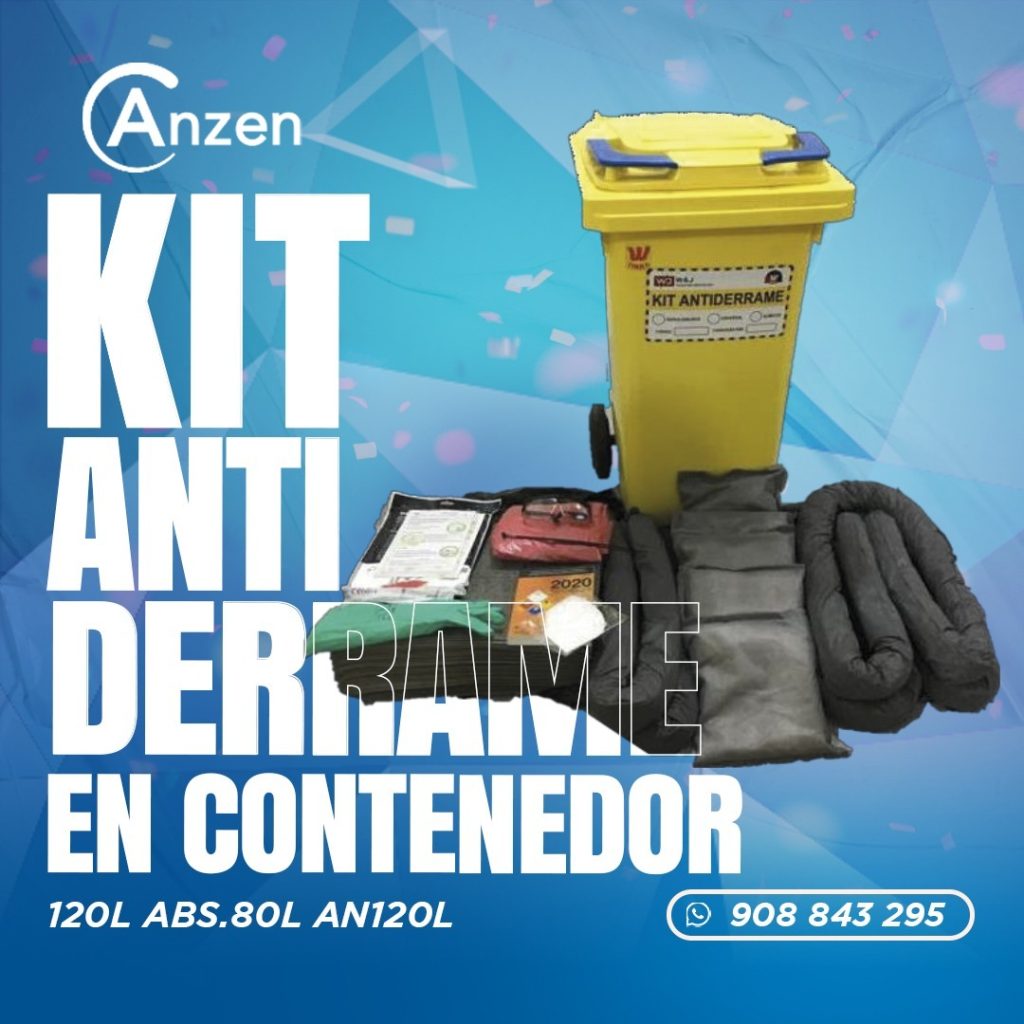 Kit antiderrame universal en contenedor 120L ABS.80L AN120L