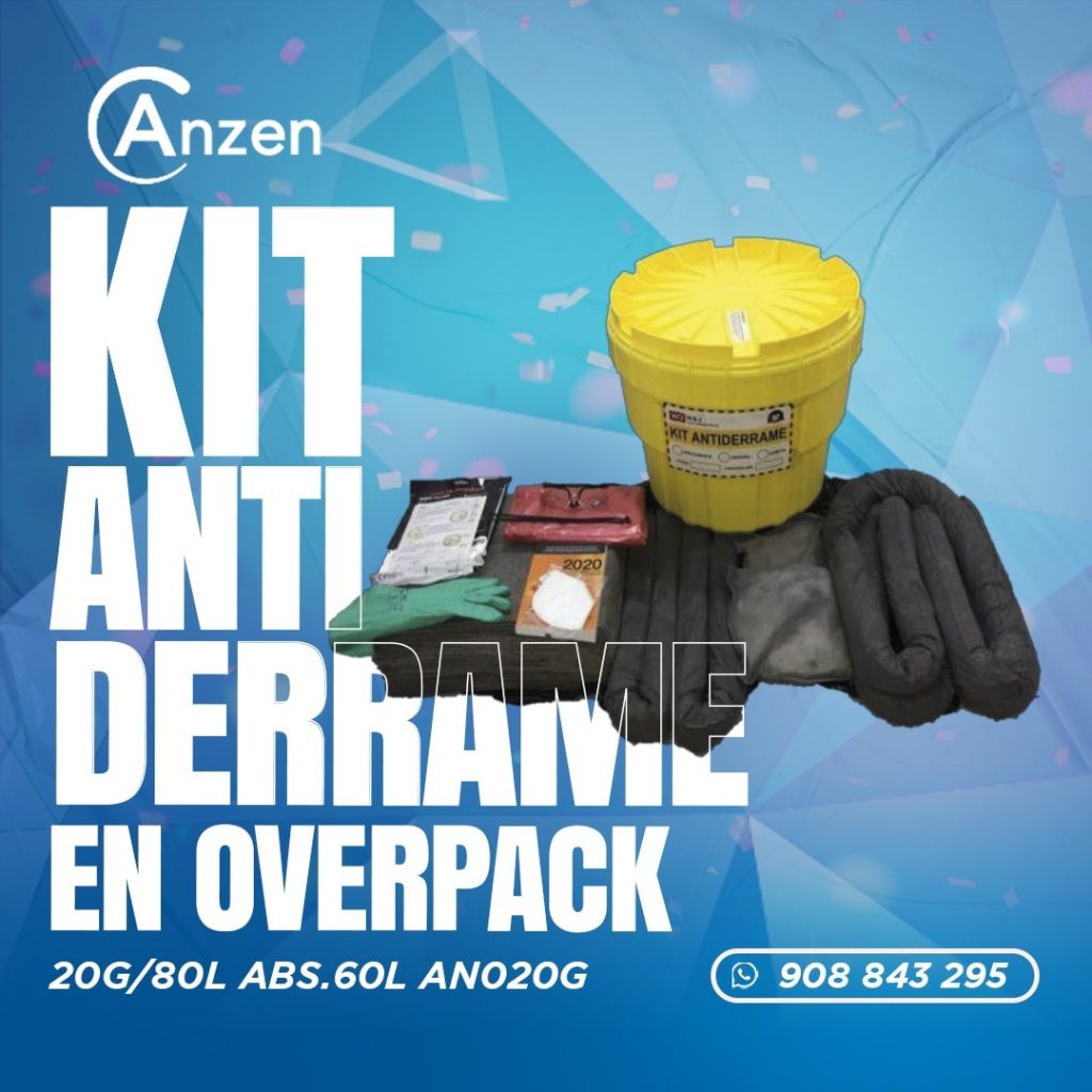 Kit antiderrame universal en overpack 20G/80L ABS.60L AN020G