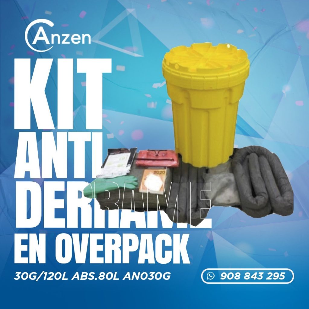 Kit antiderrame universal en Overpack 30G/120L ABS.80L AN030G