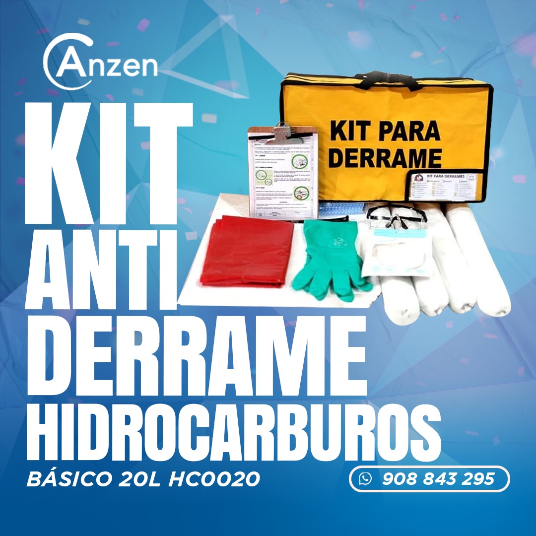 Kit antiderrame para hidrocarburos basico 20 litros AZ0020