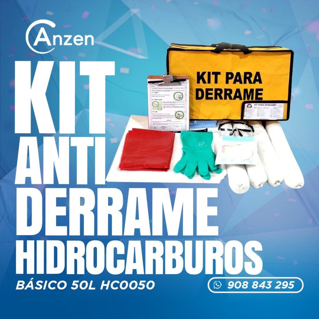 Kit Antiderrame para Hidrocarburos Básico 50L AZ0050